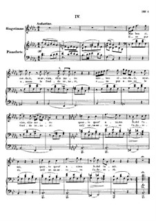 Four Canzones for Voice and Piano, D.688: No.4 Mio ben ricordati by Franz Schubert