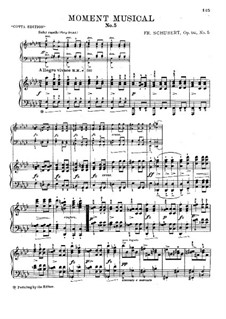 Six Musical Moments, D.780 Op.94: Musical moments No.5-6 by Franz Schubert