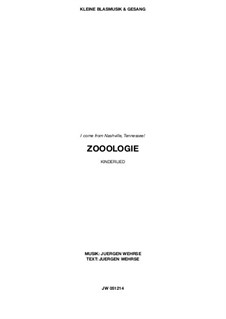 Zooologie, JW 051214: Partitur by Juergen Wehrse