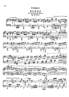 Divertissement on French Themes, D.823: No.3 Rondeau Brillant, for piano, Op.84 by Franz Schubert