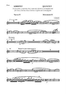 Quintet: Movement IV - flute part by Alexander Bystrov