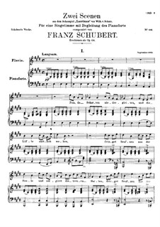 Two Scenes from 'Lacrimas' by Schütz, D.857 Op.124: No.1 Florio by Franz Schubert