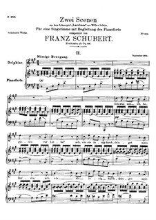 Two Scenes from 'Lacrimas' by Schütz, D.857 Op.124: No.2 Delphine by Franz Schubert