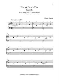 The Ice Cream Van - A Level 1 Piano Duet: The Ice Cream Van - A Level 1 Piano Duet by Yvonne Johnson