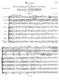 Mass No.2 in G Major, D.167: Kyrie by Franz Schubert