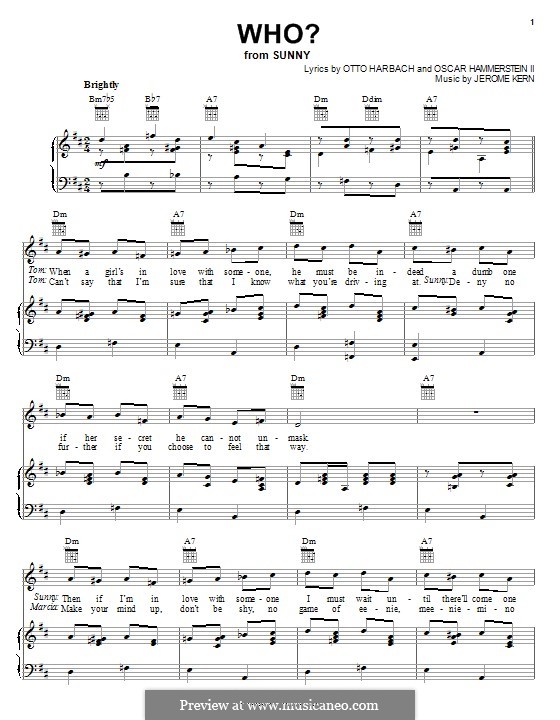 Who?: For voice and piano or guitar (Benny Goodman) by Jerome Kern