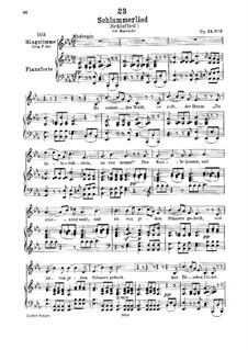 Le berceuse (Slumber Song), D.527 Op.24 No.2: German text by Franz Schubert