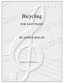 Bicycling for piano solo: Bicycling for piano solo by Janice Malan