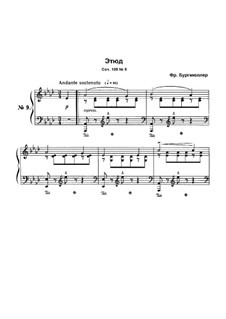 Etude No.9: For piano by Johann Friedrich Burgmüller