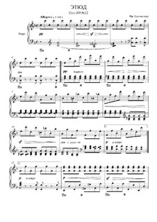 Etude No.12: For piano by Johann Friedrich Burgmüller