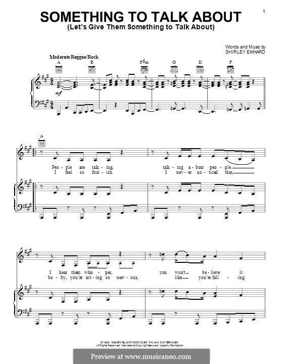 let's give me something to talk about lyrics