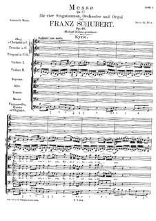 Mass No.4 in C Major, D.452: Kyrie by Franz Schubert