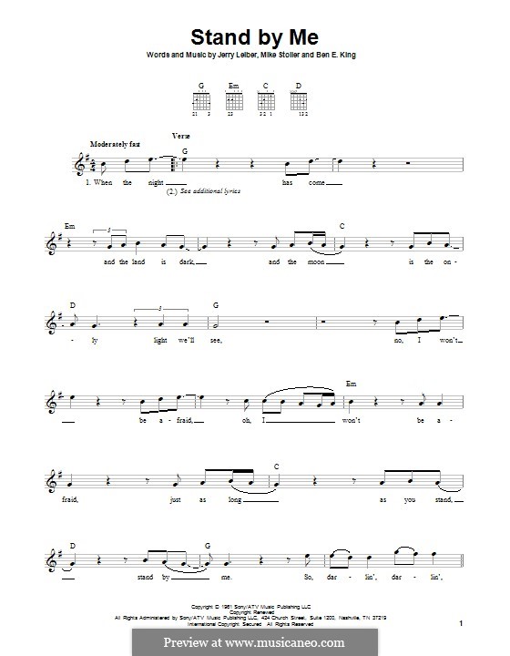 Stand By Me: For guitar with tab by Ben E. King, Jerry Leiber, Mike Stoller