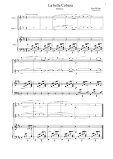 la bella cubana habanera by j white sheet music on musicaneo habanera sheet music