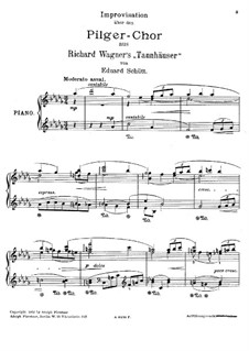 Improvisation on 'Pilgrim's Chorus' from 'Tannhäuser' by R. Wagner: Improvisation on 'Pilgrim's Chorus' from 'Tannhäuser' by R. Wagner by Eduard Schütt
