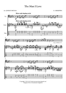 The Man I Love: For cello and guitar by George Gershwin