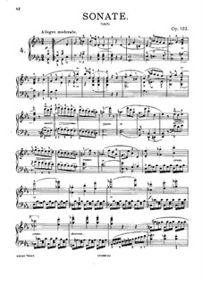 Sonata for Piano No.8 in E Flat Major, D.568 Op.122: Movements I, II by Franz Schubert