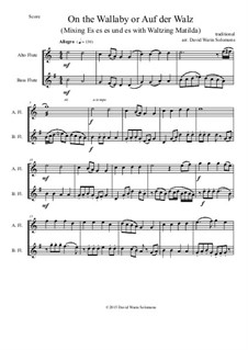 On the Wallaby (or Auf der Walz): For alto and bass flutes by folklore