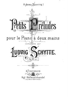 Little Preludes, Op.65: Book I by Ludvig Schytte