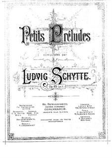 Little Preludes, Op.65: Book II by Ludvig Schytte