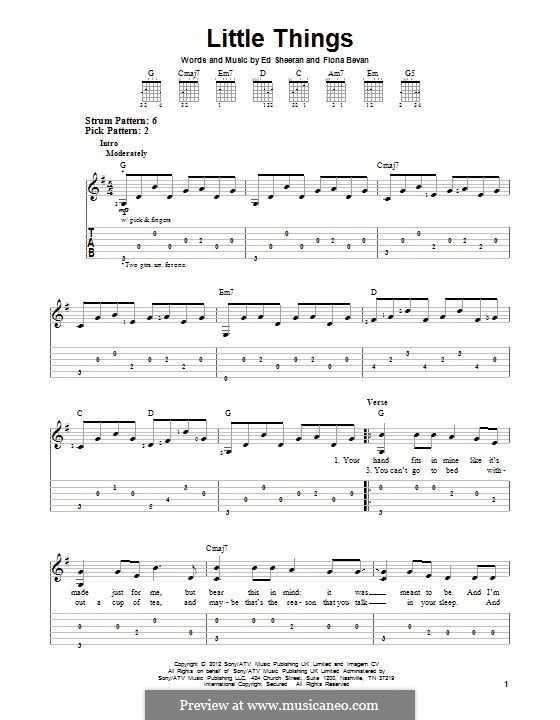 Little Things One Direction By E Sheeran F Bevan On Musicaneo