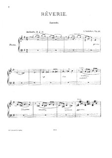 Rêverie, Op.24: For piano four hands by Alexander Scriabin