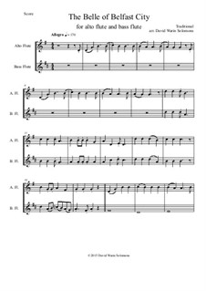 The Belle of Belfast City: For alto and bass flute by folklore