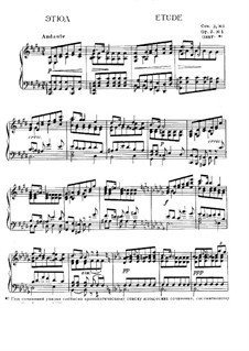 Three Pieces, Op.2: No.1 Etude by Alexander Scriabin