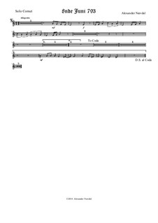 8nde Juni 793: Solo cornet part by Alexander Nævdal