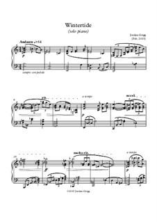 Wintertide (solo piano): Wintertide (solo piano) by Jordan Grigg