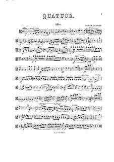 String Quartet in C Major: Viola part by Joseph Servais