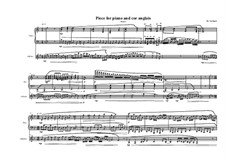 Piece for Cor Anglais and Piano, MVWV 863: Piece for Cor Anglais and Piano by Maurice Verheul