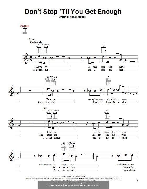Don't Stop Till You Get Enough: For guitar by Michael Jackson