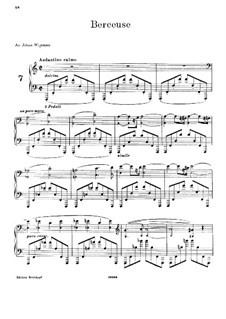 Seven Elegies for Piano, BV 249: No.7 Berceuse (Lullaby) by Ferruccio Busoni