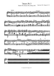 Sketch No.3, Op.1: Sketch No.3 by Sergey Sergeev