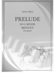 Twenty-Four Preludes for Piano: Prelude in G Minor 'Minuet' by Lena Orsa