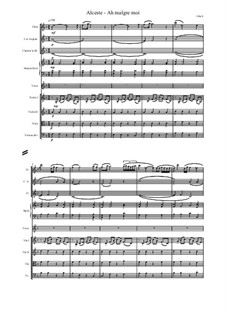 Alceste, Wq.44: Ah malgre moi, score and parts by Christoph Willibald Gluck