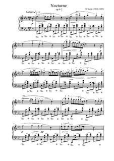 No.2 in E Flat Major: For piano by Frédéric Chopin