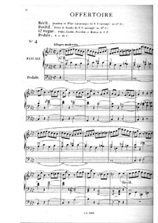 Ten Pieces for Organ: No.4 Offertory by Théodore Salomé