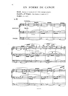 Ten Pieces for Organ: No.8 In the Form of the Canon by Théodore Salomé