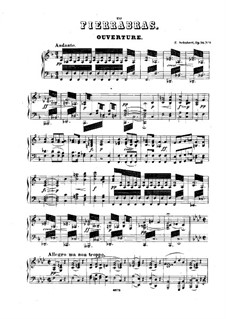 Fierrabras, D.796: Overture, for piano by Franz Schubert