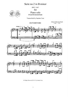 Overture: For piano by Johann Sebastian Bach