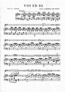 Voi ed io: For voice, violin and piano by Ernesto de Curtis