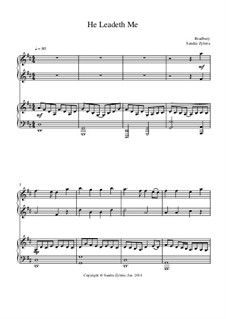 He Leadeth Me: For piano four hands by William Batchelder Bradbury