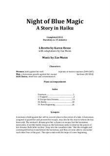 Night of Blue Magic, a story in haiku: Night of Blue Magic, a story in haiku by Zae Munn