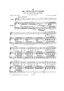 Five Romances for Voice and Piano, Op.23: Nr.2 Was ist der Wuchs der Pinie by Johan Svendsen