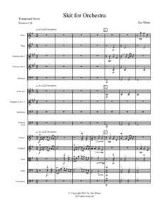 Skit: For orchestra by Zae Munn