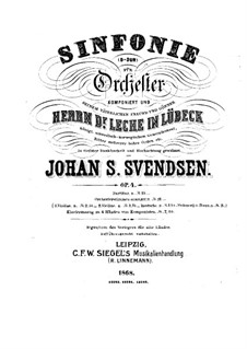 Symphony No.1 in D Major, Op.4: Movements I-III by Johan Svendsen