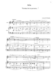 Volume I: Perduta ho la speranza by Stefano Donaudy