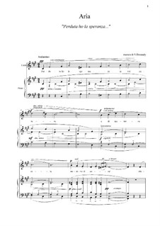 Volume I: Perduta ho la speranza (f sharp minor) by Stefano Donaudy